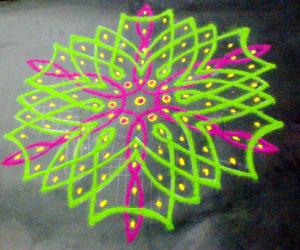 Rangoli: pulli kolam