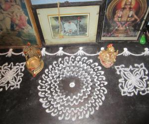 Rangoli: vinayaga chathurthi kolam