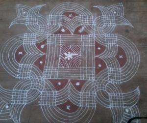 Free hand kanya kolam for ugadi