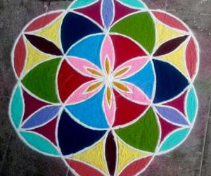 Rangoli: Free hand rangoli