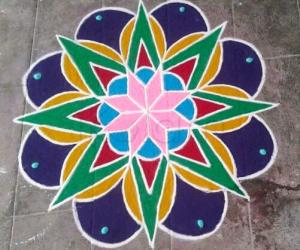 Rangoli: Free hand rangoli
