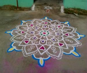 Wedding rangolis-4