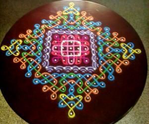 Table top rangoli