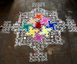 Rangoli: Margazhi day-14