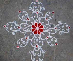 Rangoli: Happy birthdays spl kolam