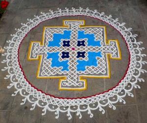 Rangoli: 3rd Anniversary kolam