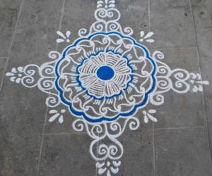 Freehand rangoli