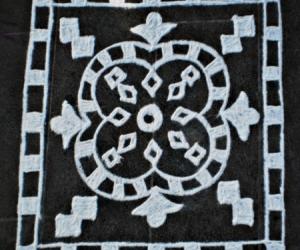 Freehand rangoli