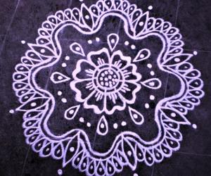 Freehand rangoli