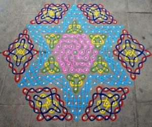 Dotted kolam