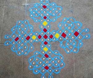Rangoli: Dotted kolam