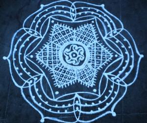 Freehand rangoli