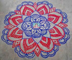 Aadi Kiruthigai spl kolam