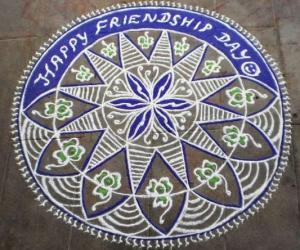 Friendship day kolam