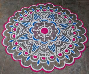Rangoli: Aadi Amaavaasai spl kolam