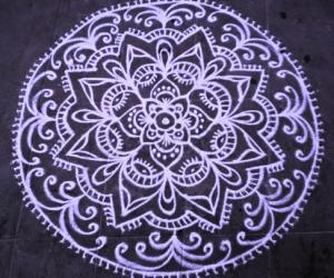 Freehand rangoli