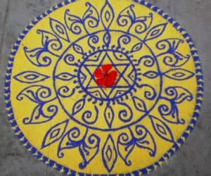 Purattaasi 3rd saturday kolam