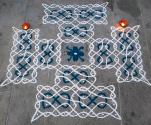 Karthigai evening kolam-2