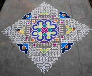 Margazhi day-5 Special kolam-1000th kolam 