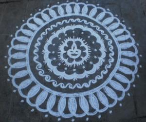 Alpona style rangoli