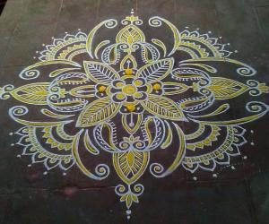 Rangoli: Navratri 2014-day 1