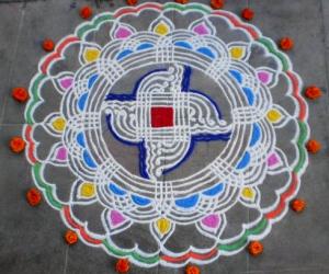 Bye-bye Navrathri kolam