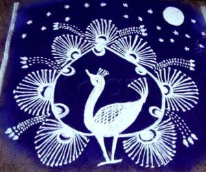 Warli Peacock