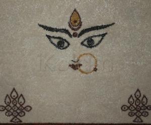 Rangoli: Devi lentil rangoli