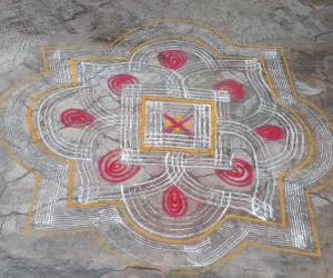 Rangoli: Summer Vacation kolams 2