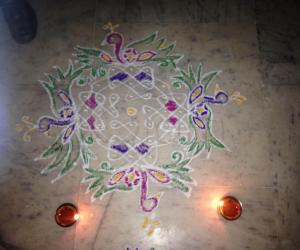 Peacock kolam