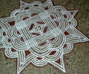 Rangoli: Maa kolam for Ganapathy homam