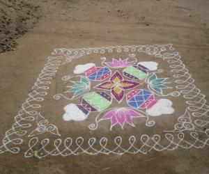 Rangoli: Pongal Kolam 