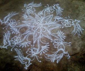 Rangoli: dafodills