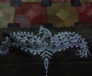 Rangoli: Peacock 