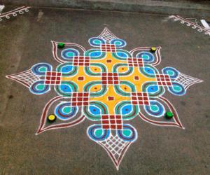 Dotted kolam