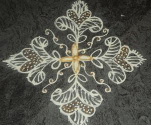 Rangoli: Dotted kolam