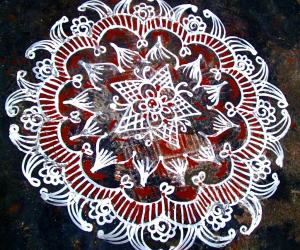 Attukal Pongala kolam