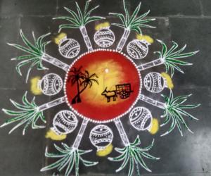 Rangoli: Sankranthi /pongal