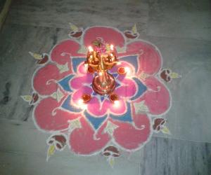 free hand rangoli