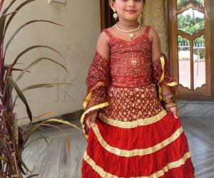 Best dressed - Navaratri Lehenga or Pattu pavadai contest for girls ages 1 to 12. 