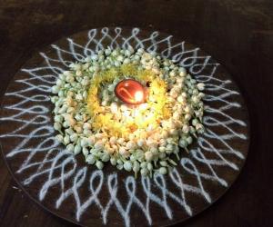Rangoli: Happy birthday suba  mam