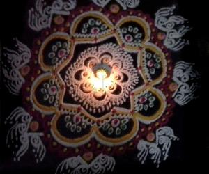 Rangoli: puja kolam