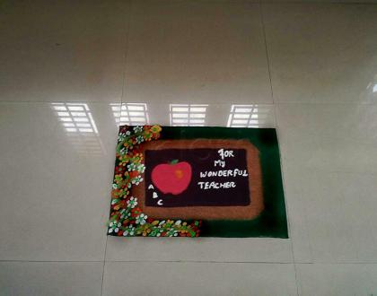 Rangoli: teachers day