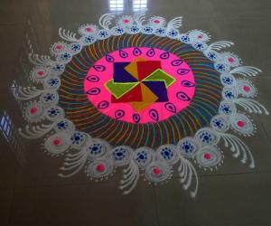 Rangoli: Happy birthday ikolam