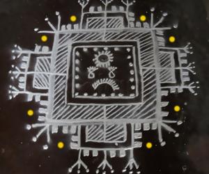 Rangoli: mandana kolam 1