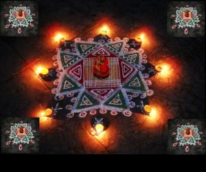 Rangoli: double damaka