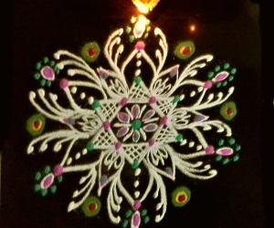 Rangoli: puja kolam