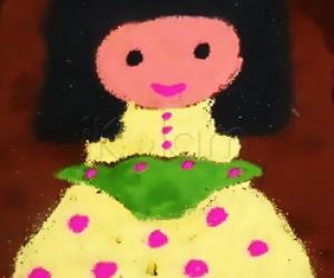 Rangoli: hinamatsuri wishes