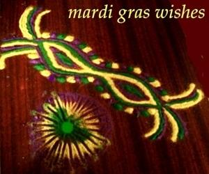 Rangoli: mardi gras rangoli