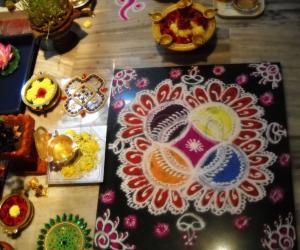 Rangoli: navaratri kolam